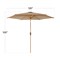 Best Choice Products 10ft Outdoor Woodgrain Pattern Steel Market Patio Umbrella w/ Crank, Tilt